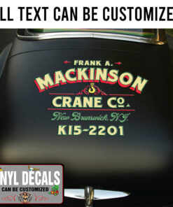 Personalized Towing And Truck Graphic Vinyl Sticker 10664