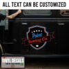 Personalized Towing Co Lettering Sticker 11650