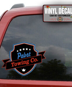 Personalized Towing Co Lettering Sticker 11650