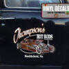 Personalized Hot Rods Lettering Vinyl Sticker 10504