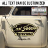 Personalized Towing Graphic Vinyl Sticker 10700