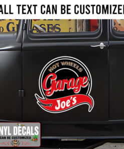 Personalized Hot Wheels Garage Sticker 11374