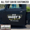 Personalized Towing Recovery Lettering Vinyl Sticker 10857