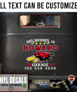 Personalized Howard Mr Horsepower Retro Sticker 11234