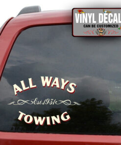 Personalized Towing Sticker 11344