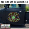Personalized Irish Antique Car Sticker 10995