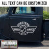 Personalized Towing Truck Lettering Vinyl Sticker 10773