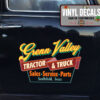 Personalized Tracktor And Truck Lettering Sticker 11433