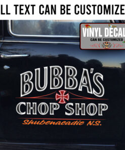 Personalized Iron Cross Lettering Sticker 11316