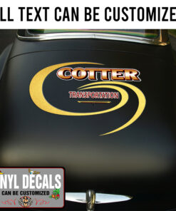 Personalized Transportation Lettering For Truck Vinyl Sticker 10716