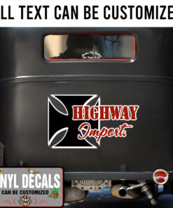 Personalized Iron Cross Sticker 10960