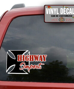 Personalized Iron Cross Sticker 10960