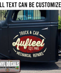 Personalized Truck Car Lettering Vinyl Sticker 10330