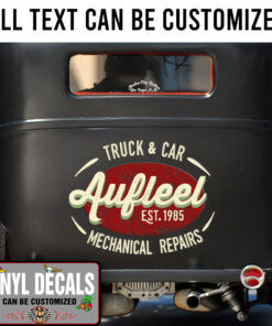 Personalized Truck Car Lettering Vinyl Sticker 10330