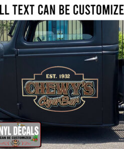 Personalized Truck Car Lettering Vinyl Sticker 10384