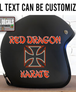 Personalized Iron Crossing Pinstriping Garage Sticker 11868