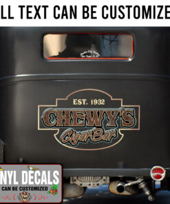 Personalized Truck Car Lettering Vinyl Sticker 10384