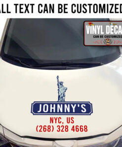 Personalized Truck Company Statue Of Liberty Sticker 11059