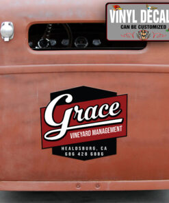 Personalized Truck Door Art Vinyl Sticker 10702