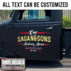 Personalized Truck Graphics Lettering Sticker 11038