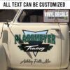 Personalized Truck Graphics Lettering Vinyl Sticker 10660
