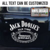 Personalized Jack Daniel's Lettering Vinyl Sticker 10615