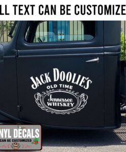 Personalized Jack Daniel's Lettering Vinyl Sticker 10615