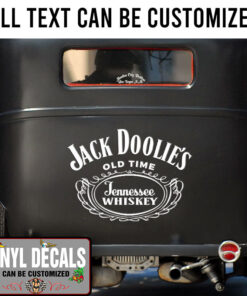 Personalized Jack Daniel's Lettering Vinyl Sticker 10615