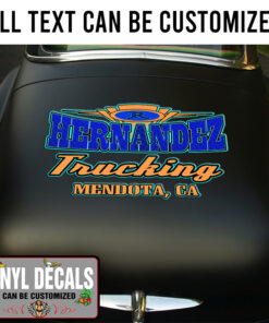 Personalized Truck Graphics Lettering Vinyl Sticker 10784