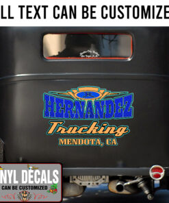 Personalized Truck Graphics Lettering Vinyl Sticker 10784