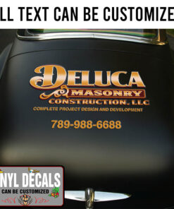 Personalized Truck Lettering Graphic Vinyl Sticker 10684