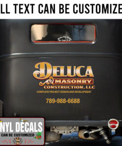 Personalized Truck Lettering Graphic Vinyl Sticker 10684