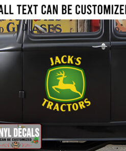 Personalized John Deere Lettering Sticker 11335