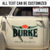 Personalized Truck Lettering Vinyl Sticker 10639