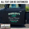 Personalized Truck Lettering Vinyl Sticker 10782