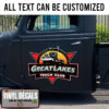 Personalized Truck Lettering Vinyl Sticker 10853