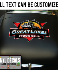 Personalized Truck Lettering Vinyl Sticker 10853
