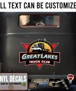 Personalized Truck Lettering Vinyl Sticker 10853