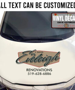 Personalized Truck Lettering Vinyl Sticker 10884