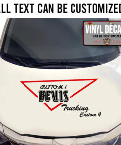 Personalized Trucking Company Lettering Sticker 10929