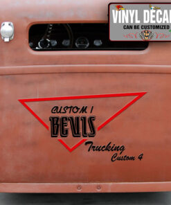 Personalized Trucking Company Lettering Sticker 10929