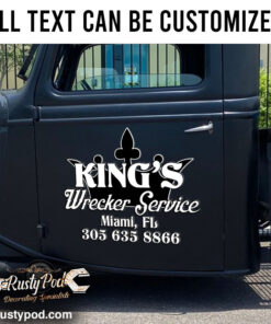 Personalized King Crown Lettering Vinyl Sticker 10612