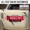 Personalized Trucking Company Sticker 10928