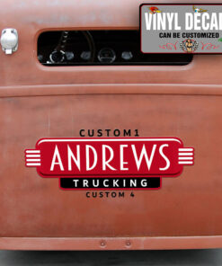 Personalized Trucking Company Sticker 10928