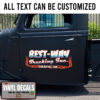 Personalized Trucking Frame Lettering Vinyl Sticker 10710