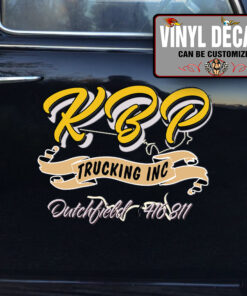 Personalized Trucking Graphic Ribbon Vehicle Lettering Sticker 12123