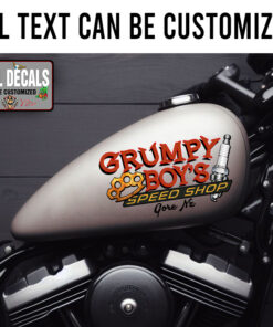 Personalized Knuckle And Spark Plug Speed Shop Sticker 11923