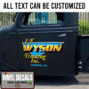 Personalized Trucking Lettering Sticker 11002