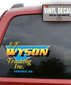 Personalized Trucking Lettering Sticker 11002