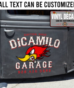 Personalized Kustom Garage Mr Horsepower Sticker 11198